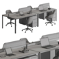 Employee Set - Office Furniture 945 - Офисная мебель - 3D модель - фото 6