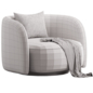 Laurent Grand Swivel Chair - Кресла - 3D модель - фото 5