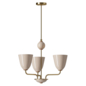 Lola Petite Chandelier Satin Brass - Подвесной - 3D модель