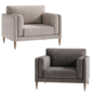 Habitat iNewngton Fabric Cuddle Chair - Кресла - 3D модель - фото 4