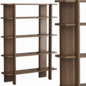 Otto Solid Wood Bookshelf - Стеллаж - 3D модель - фото 4