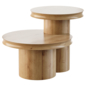 Oro Natural Walnut Wood Tiered Side Table - Столы - 3D модель - фото 4