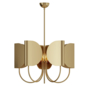 Nico 5 Light Chandelier 32 Antique Brass - Подвесной - 3D модель