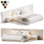 Minotti Ruffle Bed - Кровати - 3D модель