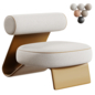 Gold Line Poltrona Floa Armchair - Кресла - 3D модель