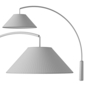 Nestwood Articulated Wall Light in Solid Oak and Linen - Торшеры - 3D модель - фото 3
