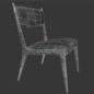 Aguirre design bronze bolero dining chair - Кресла - 3D модель - фото 6