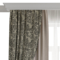 Gray patterned curtains 162 - Шторы - 3D модель - фото 2