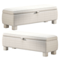 Банкетка Ichigo Deep Orange Upholstered Storage Bed Bench - Другая мягкая мебель - 3D модель - фото 7