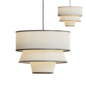Bruna Walnut Wood and Linen Pendant Light - Подвесной - 3D модель