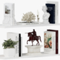 Neoclassical Decorative Set Part-001 — Luxury Shelf Decor Collection - Декоративный набор - 3D модель