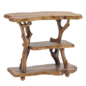 Solid Wood Tree Branch Nightstand – Rustic Free Standing Shelf - Консоль - 3D модель