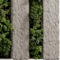 Plants set partition in stone 154 - Vertical graden wall decor box - Фитостены - 3D модель - фото 5