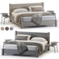 Divan Assol 160 Velour Modern Double Upholstered Bed - Кровати - 3D модель