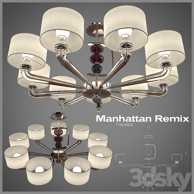 Barovier Toso \/ Manhattan Remix & 7192 3DS Max - thumbnail 1
