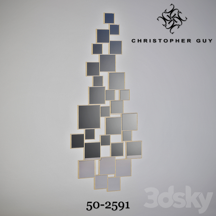 Christopher Guy Mirror 50-2591 3DS Max - thumbnail 1