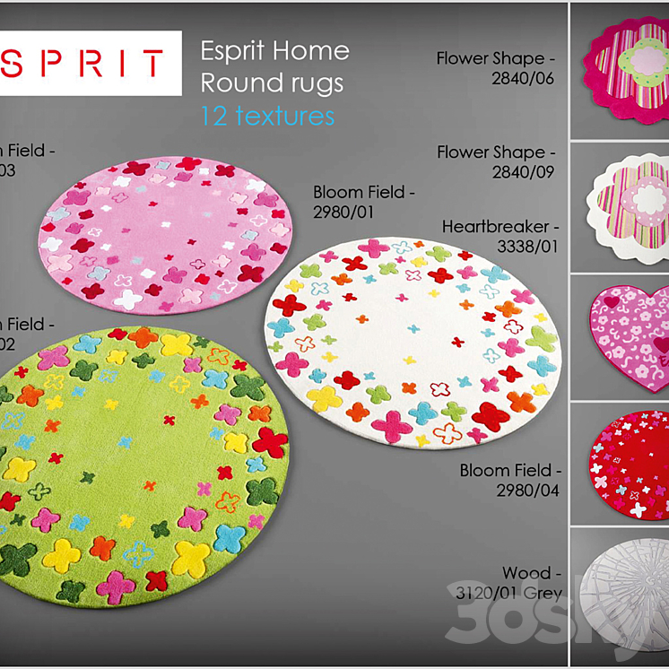 Esprit rugs collection 3DS Max - thumbnail 1