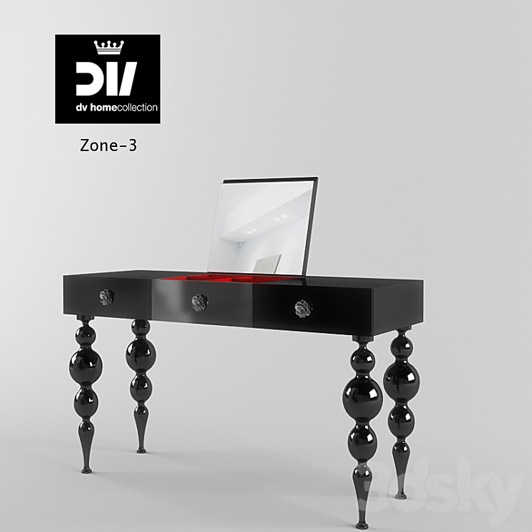DV HOME COLLECTION, art. Zone3 Dressing table 3D model