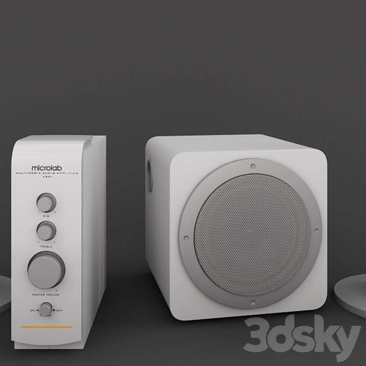 microlab a-6321 - Audio tech - 3D model