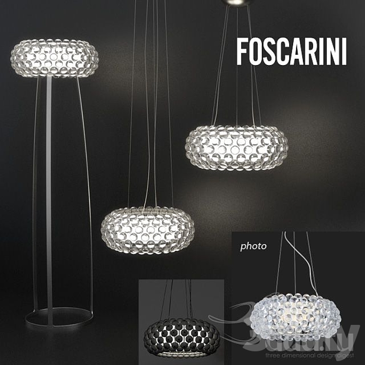 Foscarini \/ Caboche Lamps collection 3DS Max - thumbnail 1
