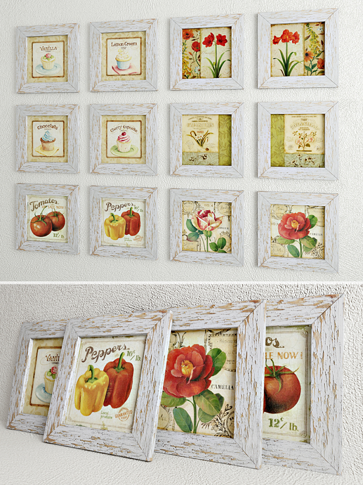 Set &quot;Provence&quot;（model:65111_Square_Vray）