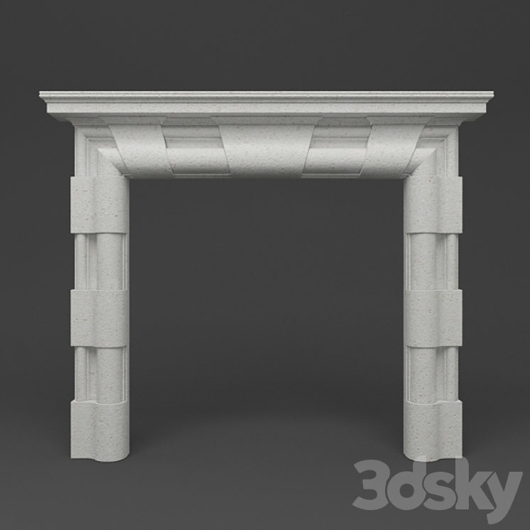 Langley Fireplace 3D model