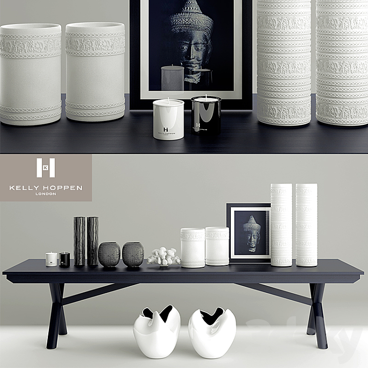Vases and candles site kelly hoppen 3DS Max - thumbnail 1