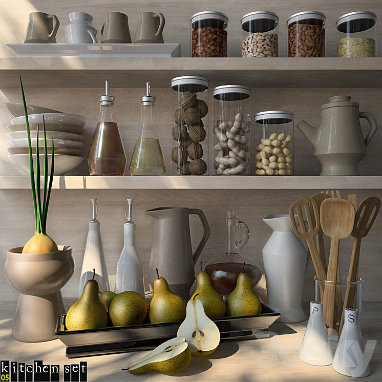 Kitchen Set - 05 - Other kitchen accessories - 3D model
