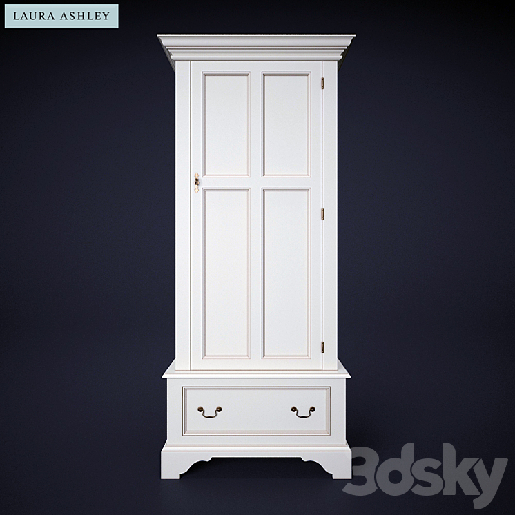 Laura Ashley Clifton Ivory 1 Door Wardrobe Wardrobe & Display