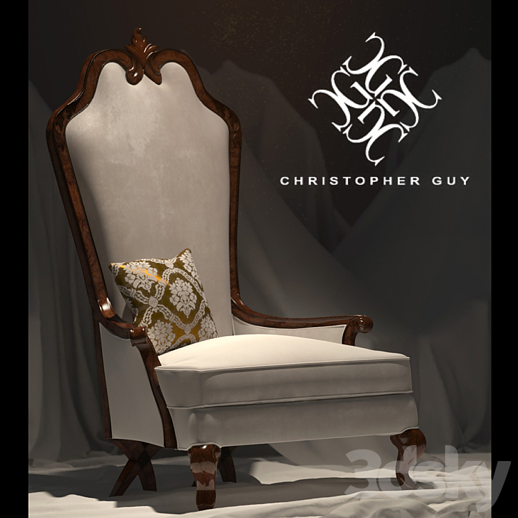 Christopher Guy Armchair 3DS Max - thumbnail 2