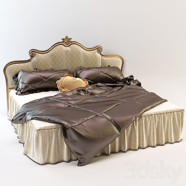 Bed Angelo Cappellini Brahms 3DS Max - thumbnail 1