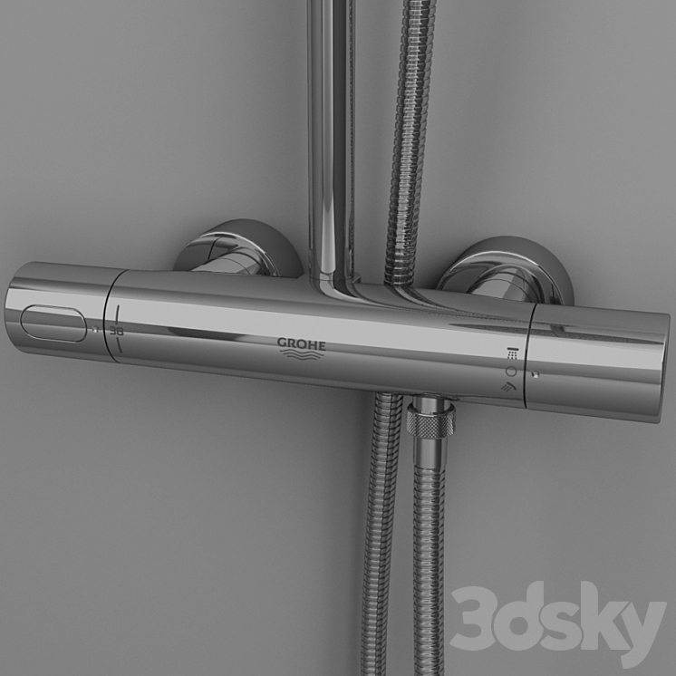 Grohe Rainshower System 310. 3DS Max - thumbnail 2