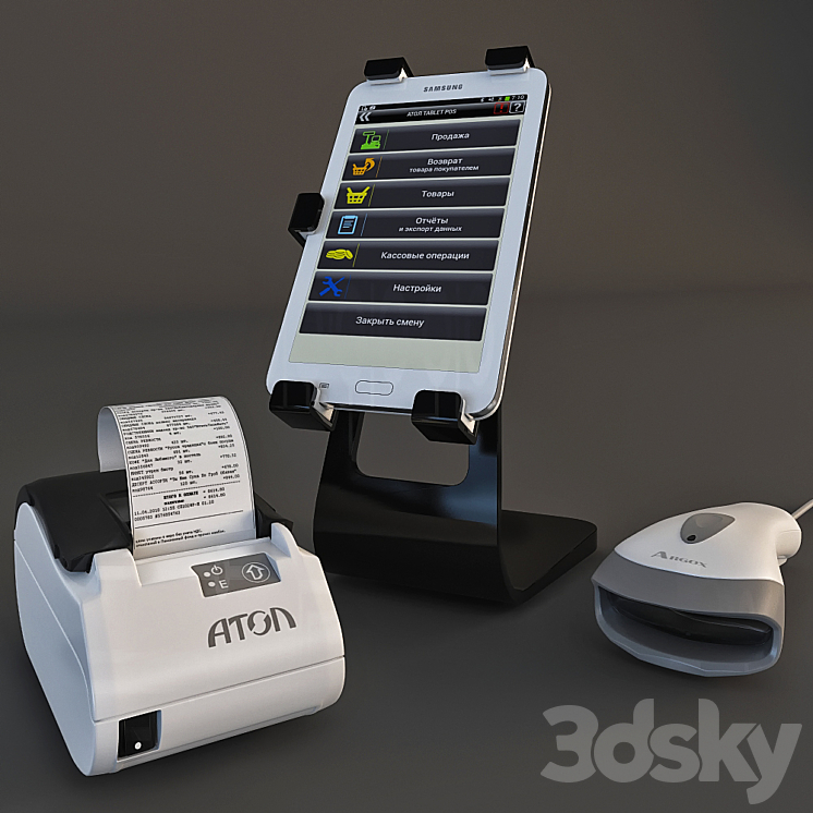 POS-system His shop 3D Model