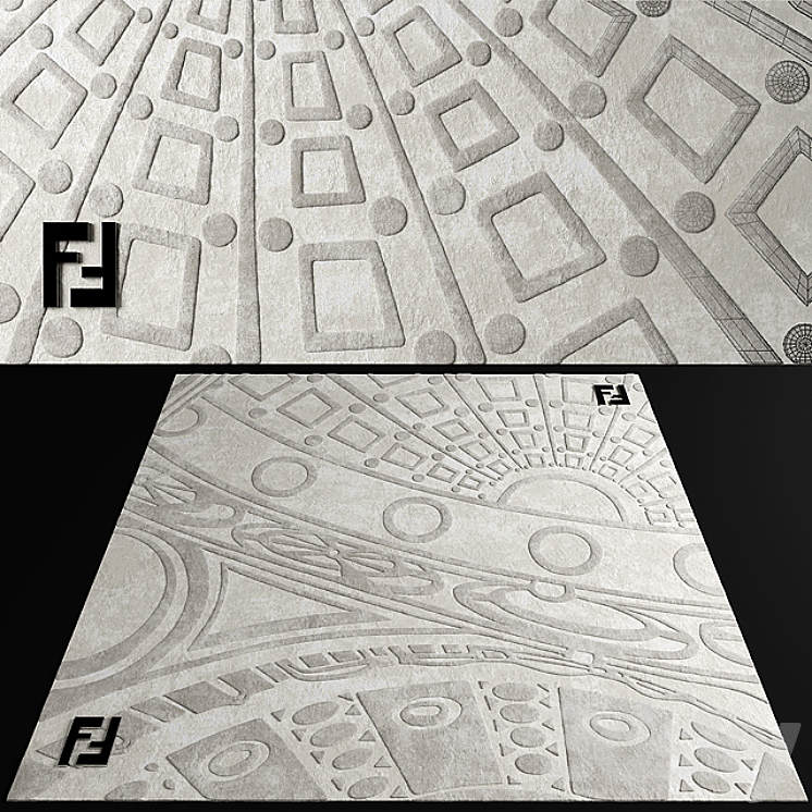 [3DSKY] Carpet Fendi 3D Model | NEW UPDATE 2023