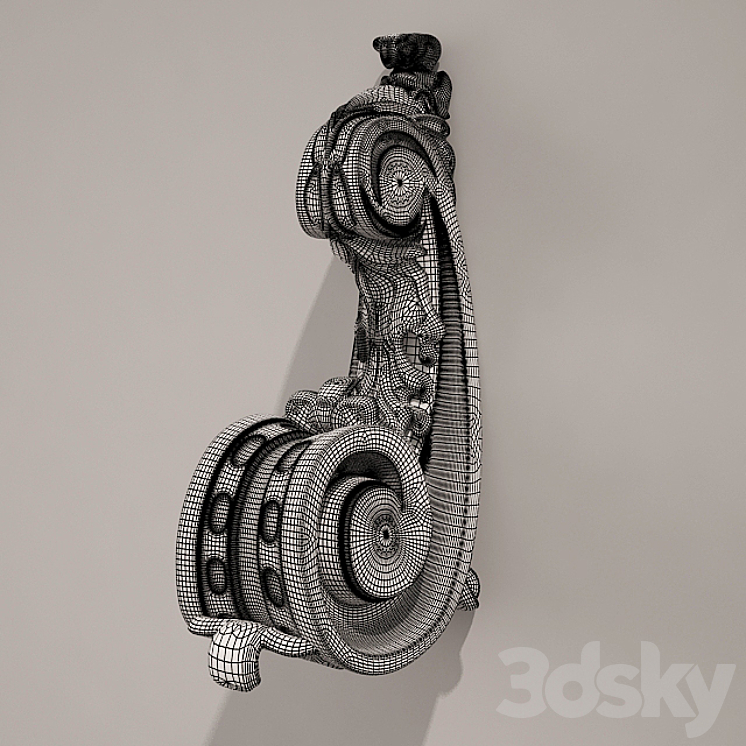 Holder Antique Style 4178 3DS Max - thumbnail 2