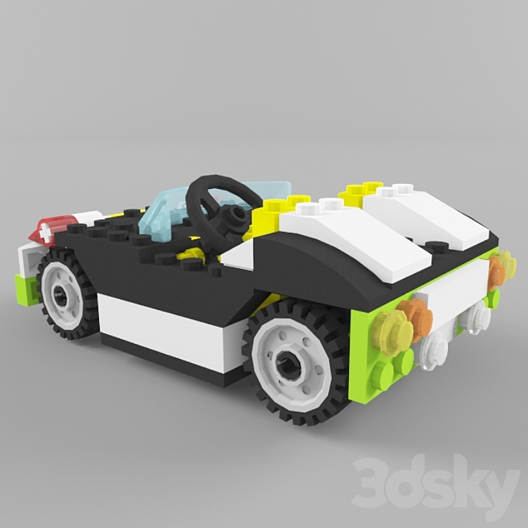Lego Car Sunset Speeder 3DS Max - thumbnail 2