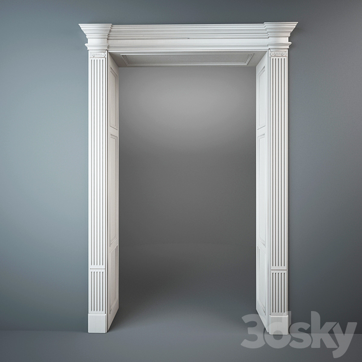 Arched doorway 3DS Max - thumbnail 1