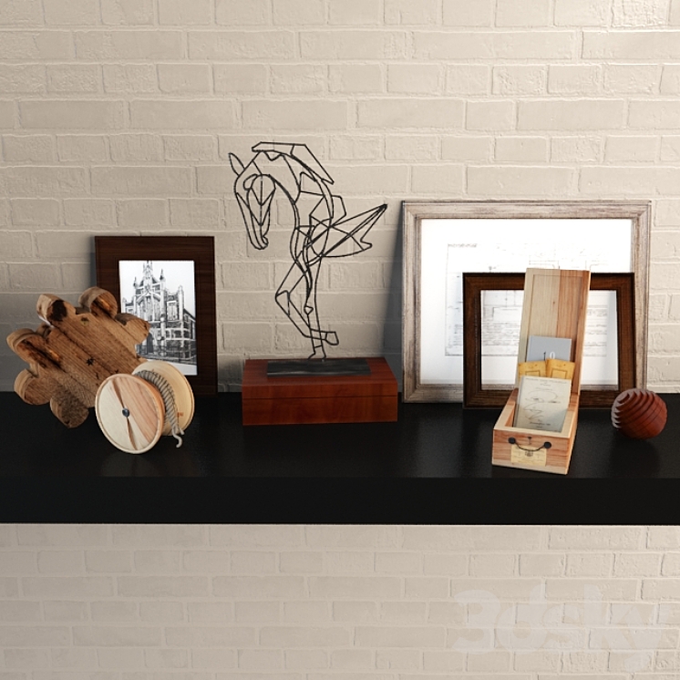 Decorative set Pottery Barn 3D Model