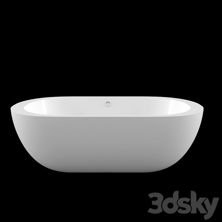 Acrylic bathtub Belbagno BB13-1800 3DS Max - thumbnail 1