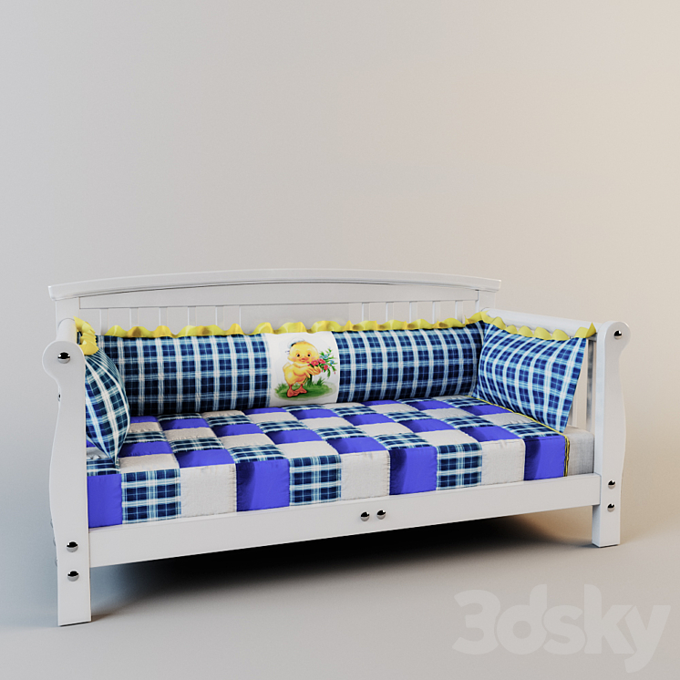 Cot "Carolina" 3D Model