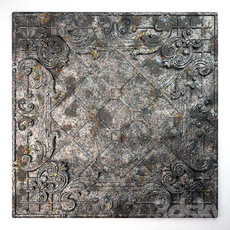 Brooklyn tin wall tiles 3D Model