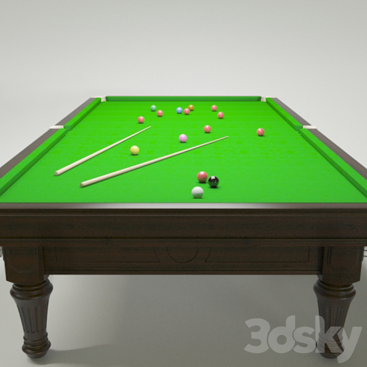 Snooker Table 3D Model