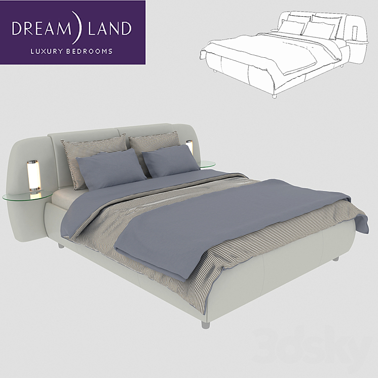 The bed of the Rio Grande Dream Land 3DS Max - thumbnail 1