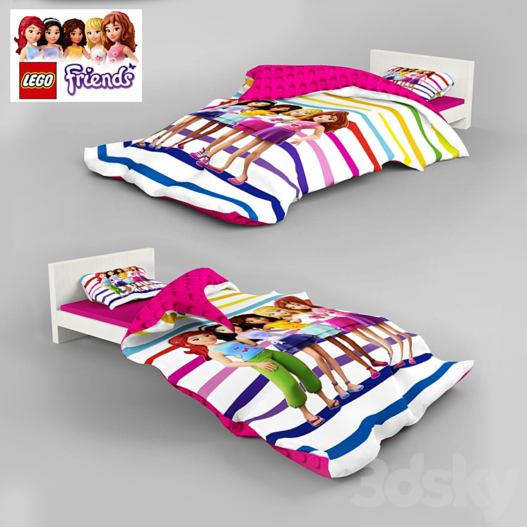 Lego bed 3DS Max - thumbnail 1