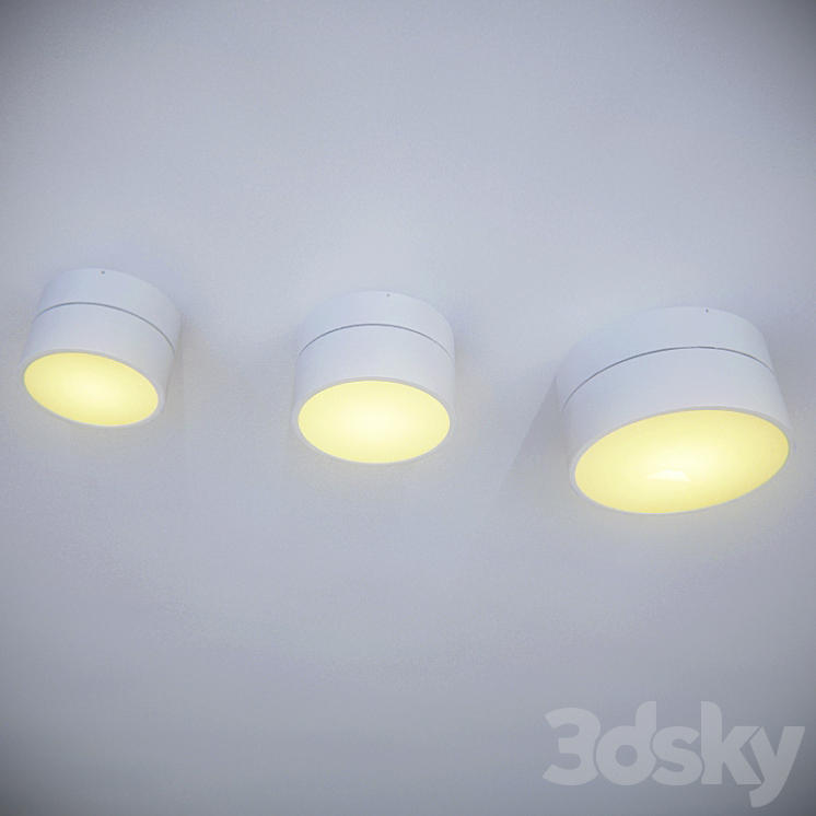 A series of overhead lights MOON 3DS Max - thumbnail 2