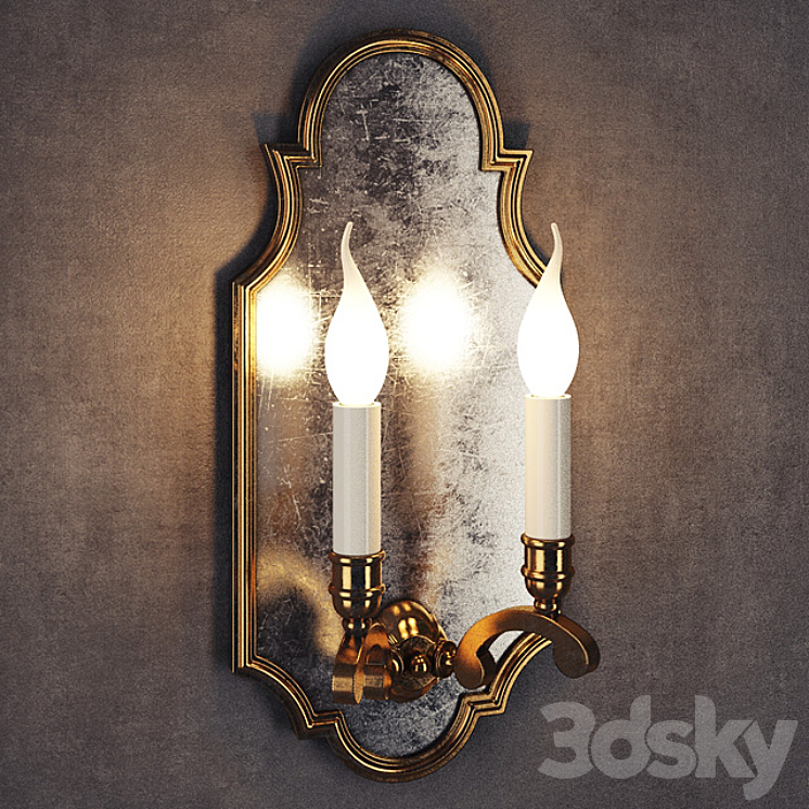 GRAMERCY HOME – REARDEN SCONCE SN050-2-BRS 3DS Max - thumbnail 1