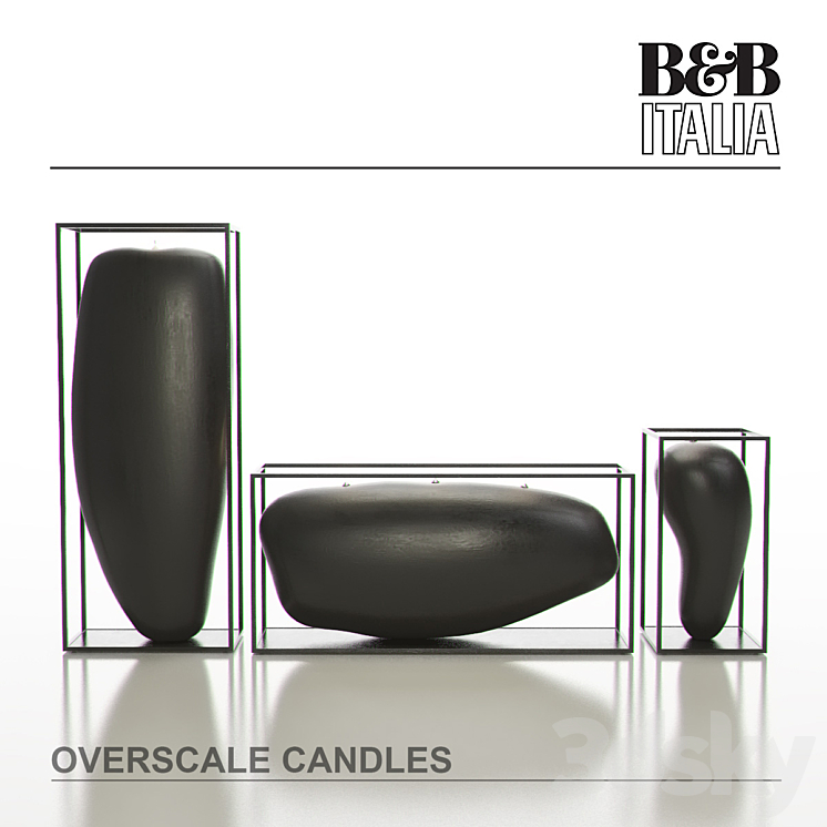 B&B ITALIA OVERSCALE Candles 3DS Max - thumbnail 1