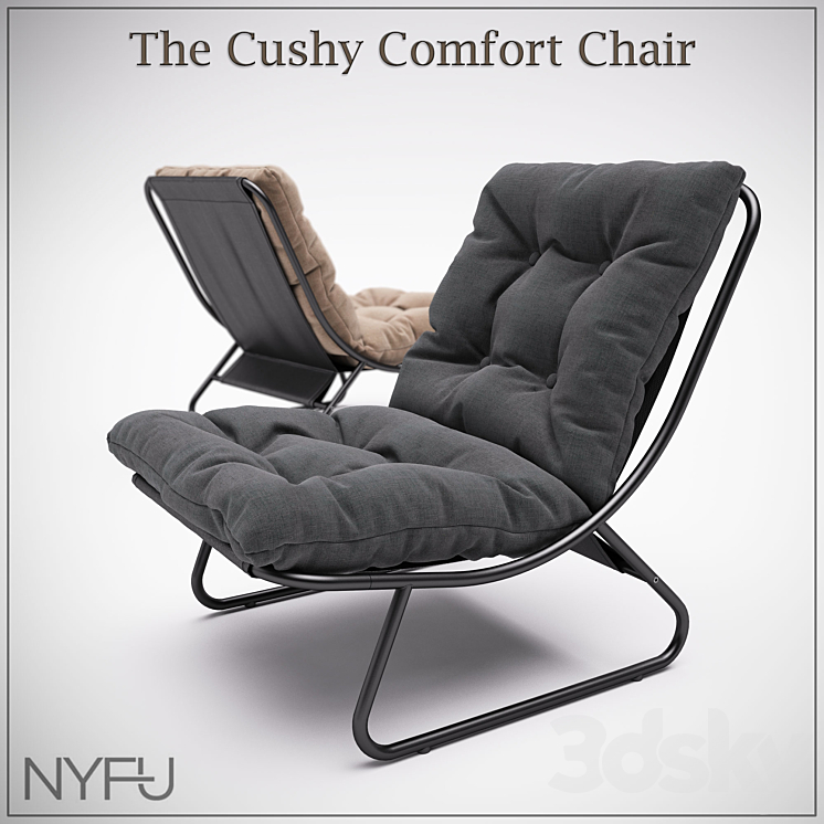 The Cushy Comfort Chair 3DS Max - thumbnail 1