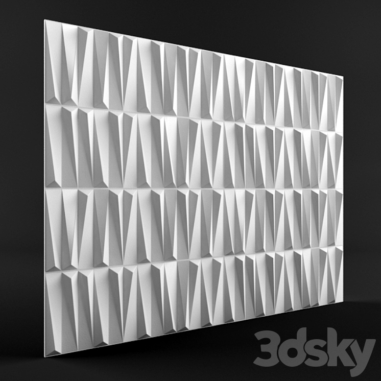Glass 3d panel (bamboo) 3DS Max - thumbnail 2