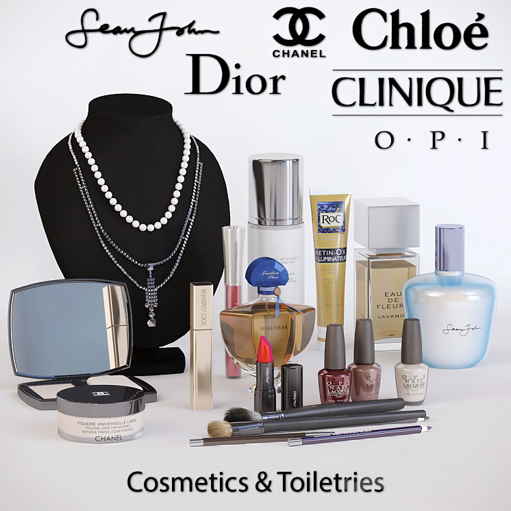 Set of cosmetics and toiletries 3DS Max - thumbnail 1